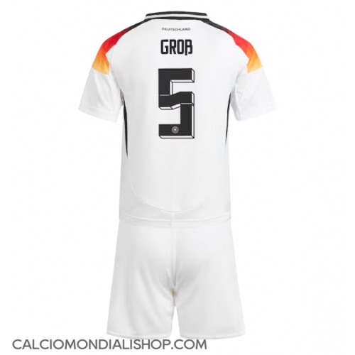 Maglie da calcio Germania Pascal Gross #5 Prima Maglia Bambino Europei 2024 Manica Corta (+ Pantaloni corti)